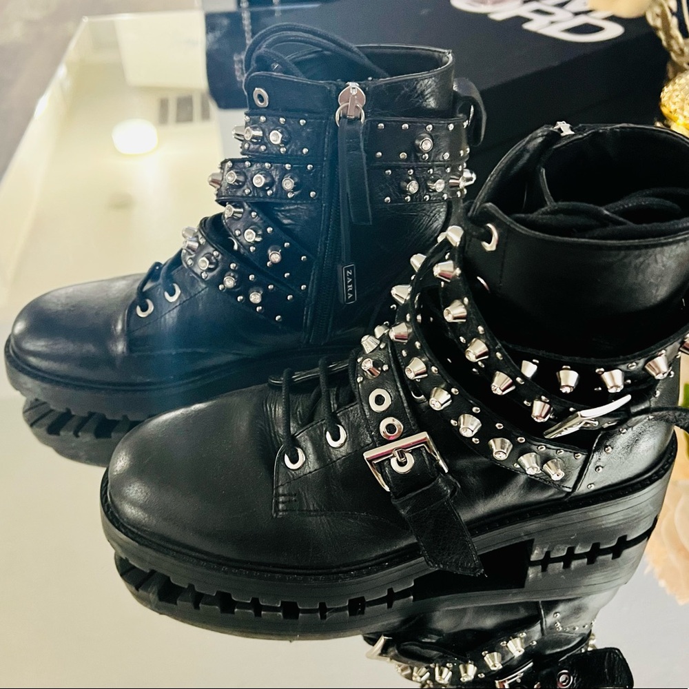 Zara Rhinestone Boots - Picture 4 of 7